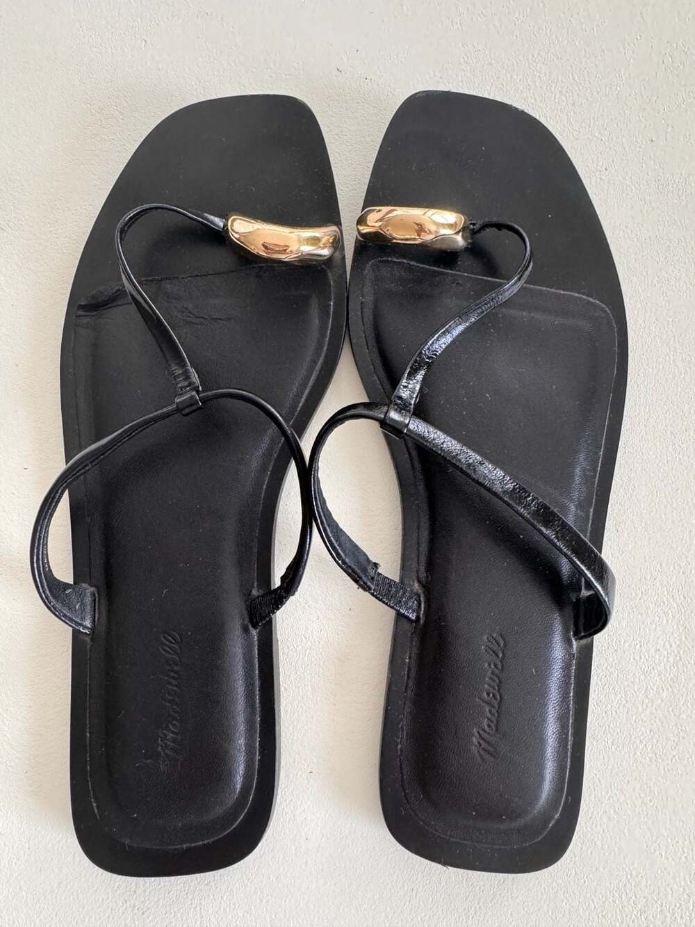 Madewell Dessa Toe Ring Sandal True Black